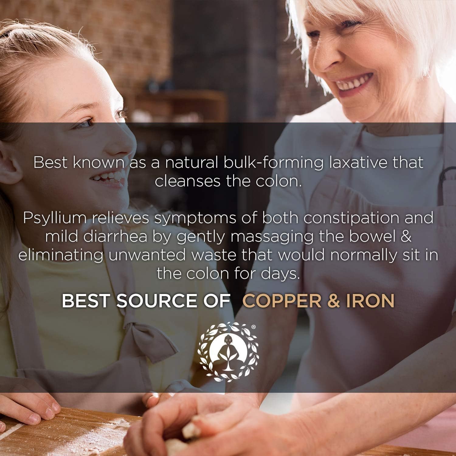 Organic Psyllium Husk Powder - Premium Indian Natural Fiber Supplement for Colon Cleanse & Body Detox - Gluten-Free, Vegan, Keto Friendly - 8oz