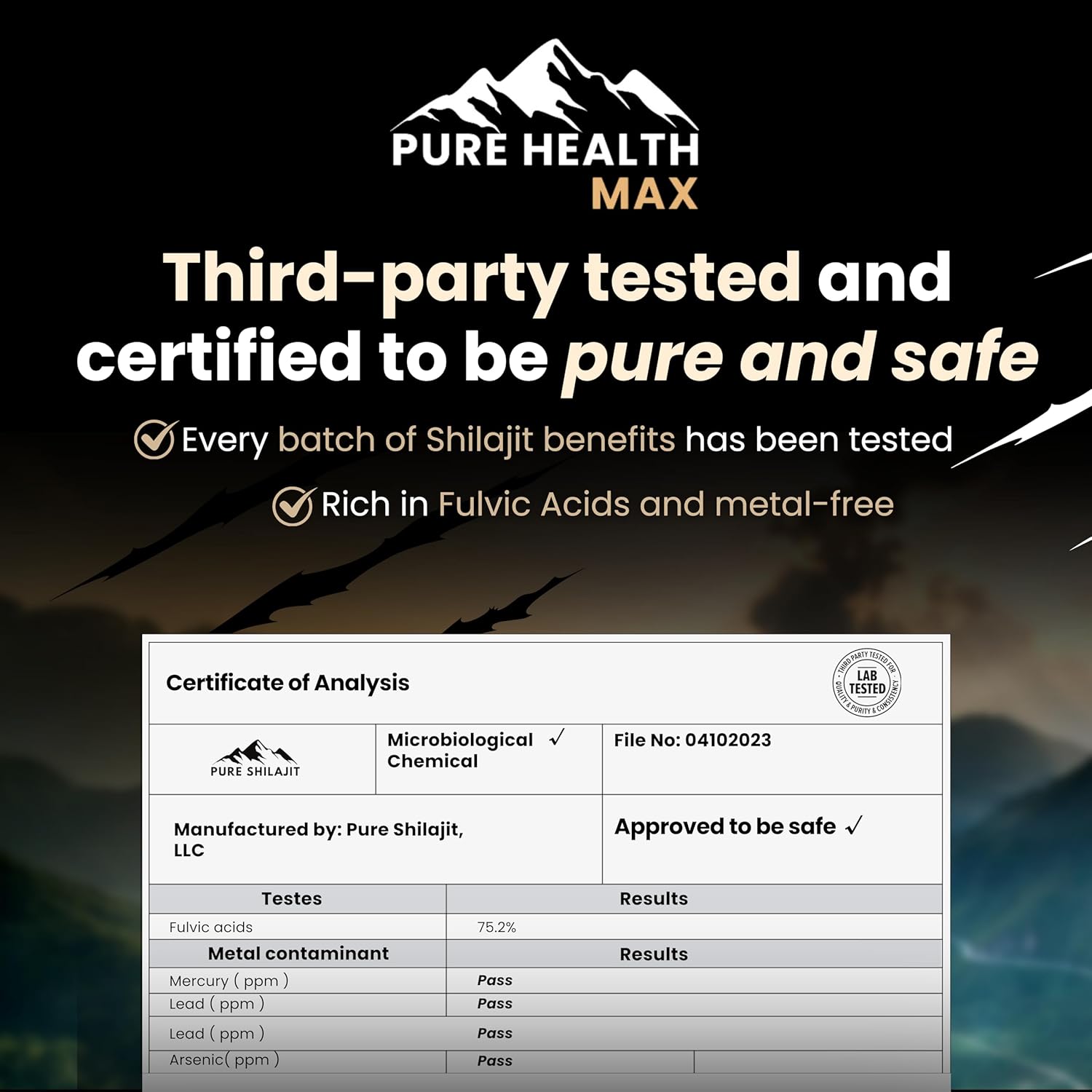 Organic Pure Health Max Beast Maker Shilajit Gummies for Men - Male Enhancement Supplement with Ashwagandha, Black Musli, Gokshura - 60 Gummies