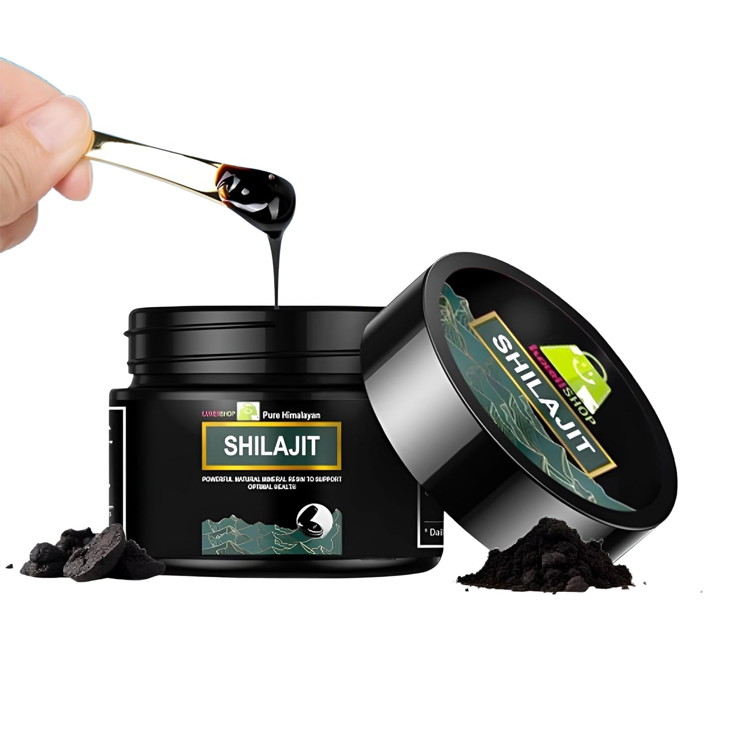 Organic Pure Himalayan Shilajit Resin - 600mg Maximum Potency with 85+ Trace Minerals & Fulvic Acid by LuxeiiShop