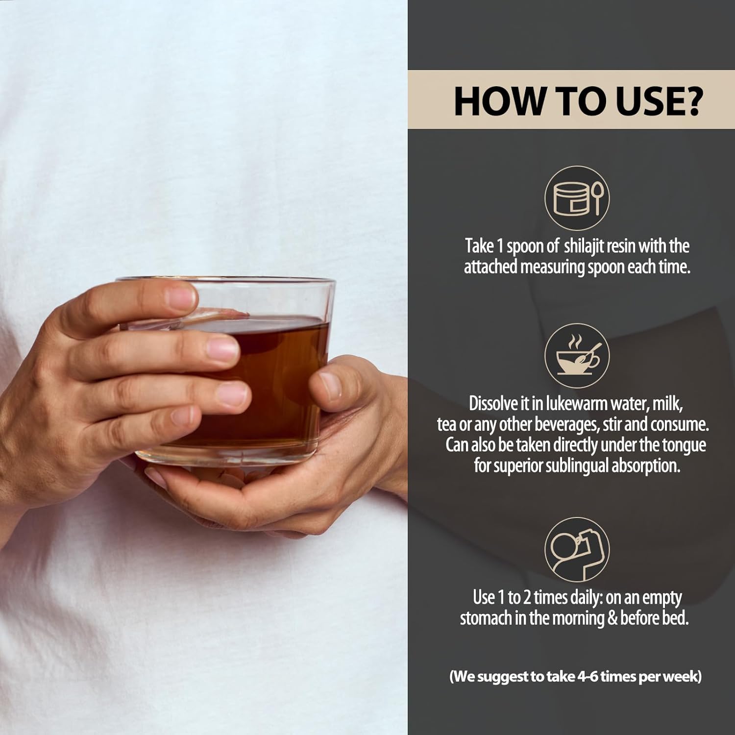 Organic Pure Himalayan Shilajit Resin 240g - Gold Grade Supplement with 85+ Trace Minerals & Fulvic Acid for Energy & Immunity - Geloo Shilajit