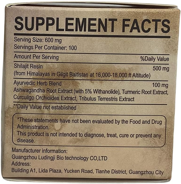 Organic Pure Himalayan Shilajit Resin 240g - Gold Grade Supplement with 85+ Trace Minerals & Fulvic Acid for Energy & Immunity - Geloo Shilajit