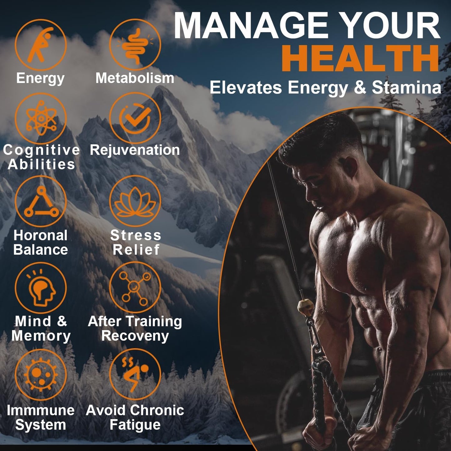 Organic Pure Himalayan Shilajit Resin 800mg - Gold Grade with Fulvic Acid & 85+ Trace Minerals for Energy, Strength, Immunity - Men & Women, 800mg