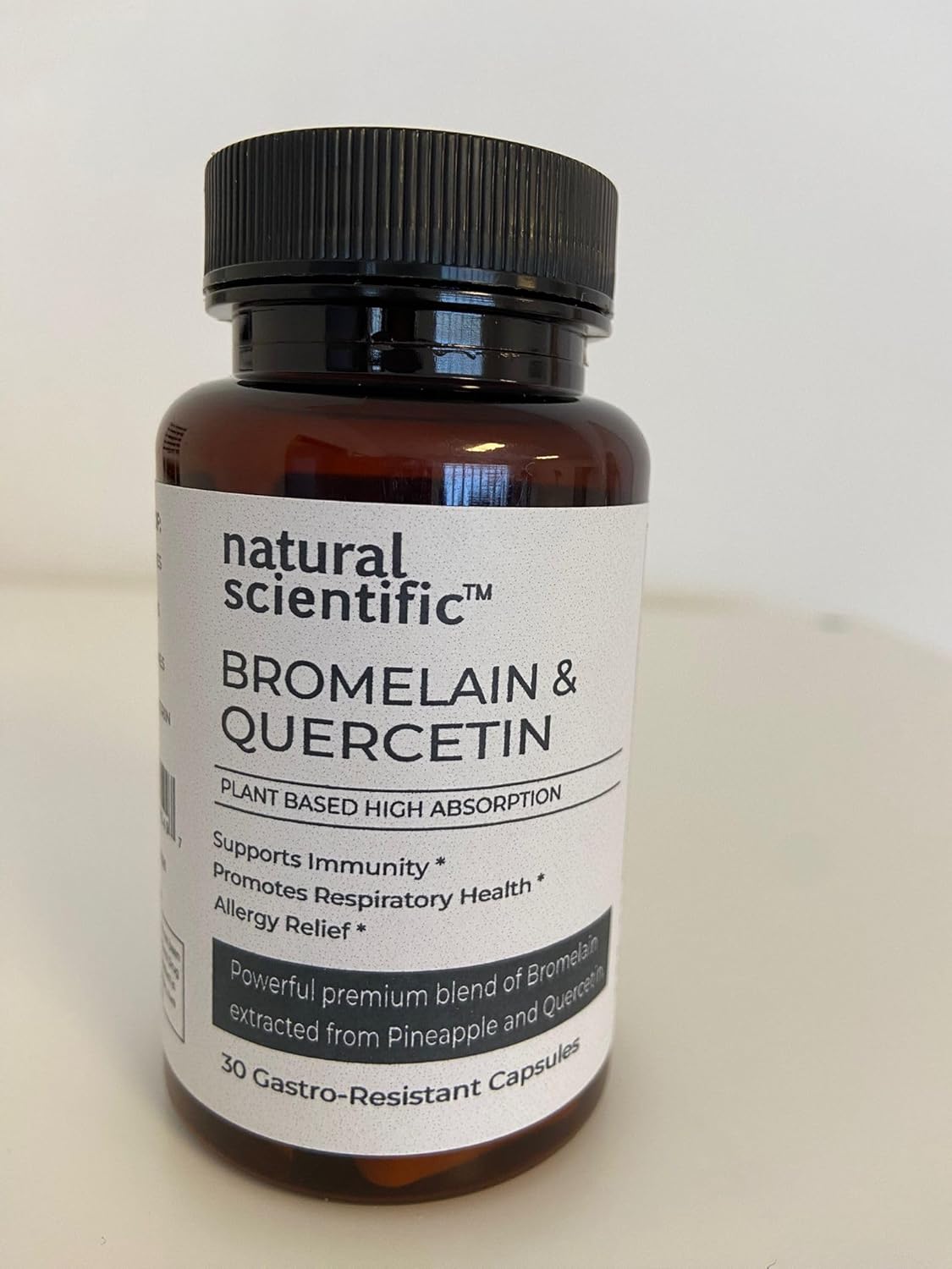 Organic Quercetin with Bromelain Capsules - Vegan, Non-GMO, Gluten-Free Supplement - Pineapple & Sophora Japonica - 30 Capsules