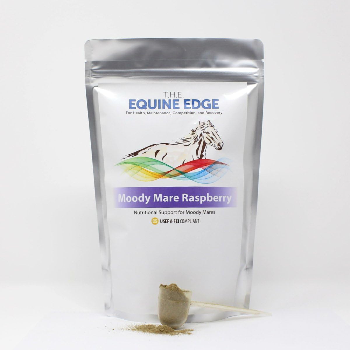 Organic Raspberry Leaf Supplement for Calming Moody Mares - 30 Servings
