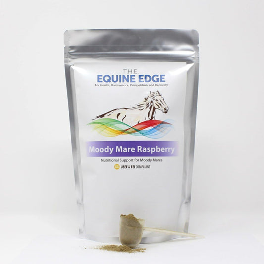 Organic Raspberry Leaf Supplement for Calming Moody Mares - 30 Servings