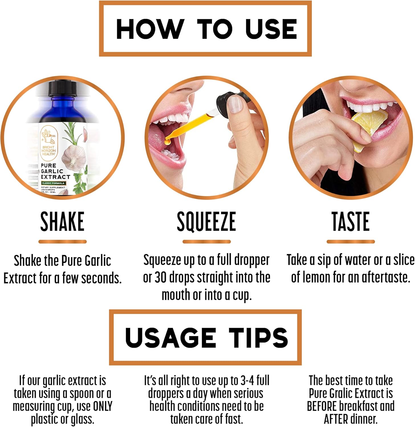 Organic Raw Garlic Extract Liquid Supplement with Allicin for Immune Support - 1 fl oz Vegan Friendly Formula