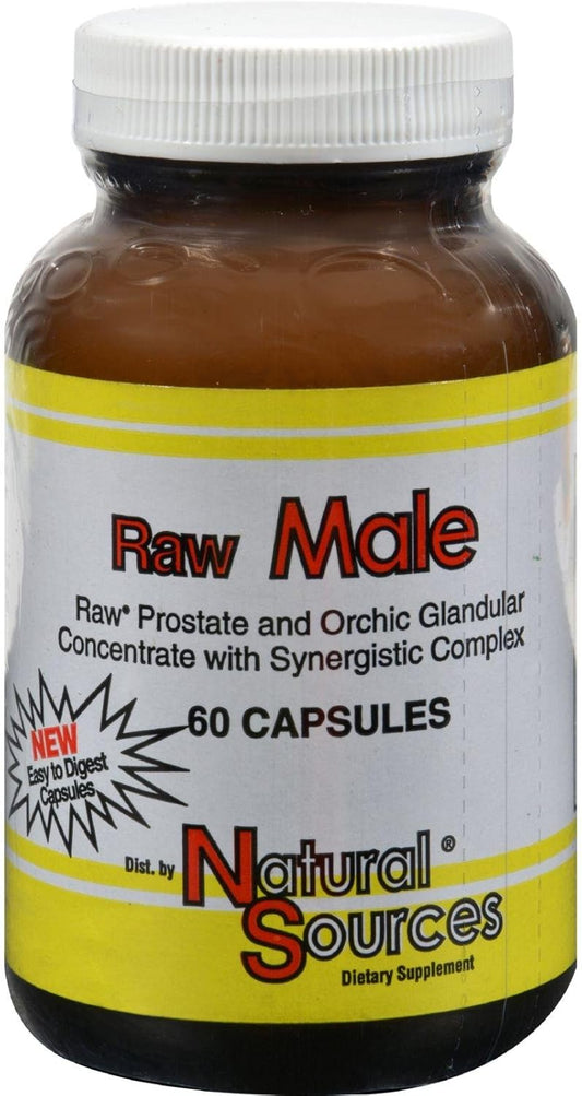 Organic Raw Male Supplement - 60 Capsules from Natural Sources