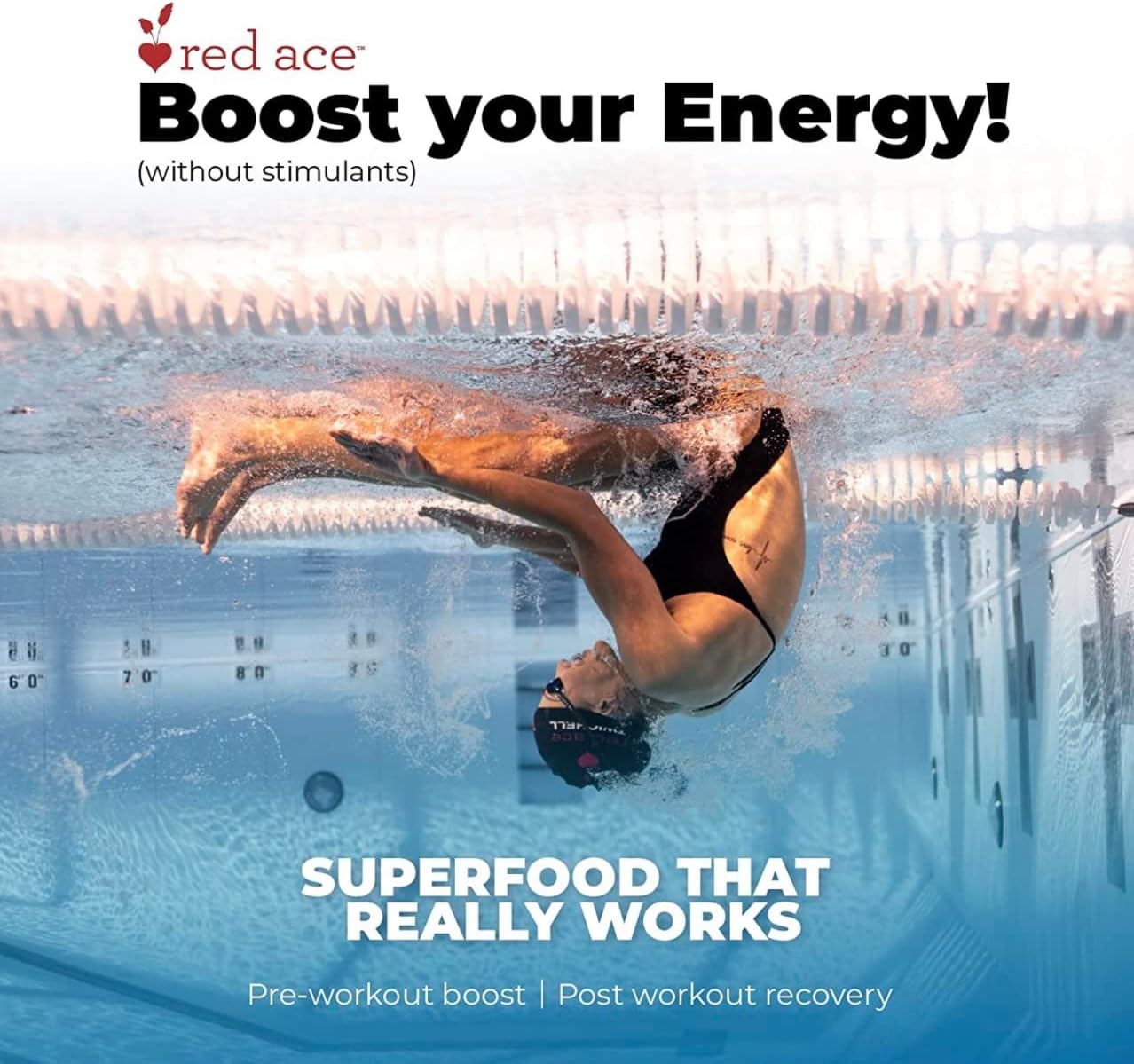 Organic Red Ace Swiss Chard & Beet Powder for Energy Boost - Gluten-Free, Vegan Nitric Oxide Booster - Superfood Greens Supplement for Men & Women, 5.3oz