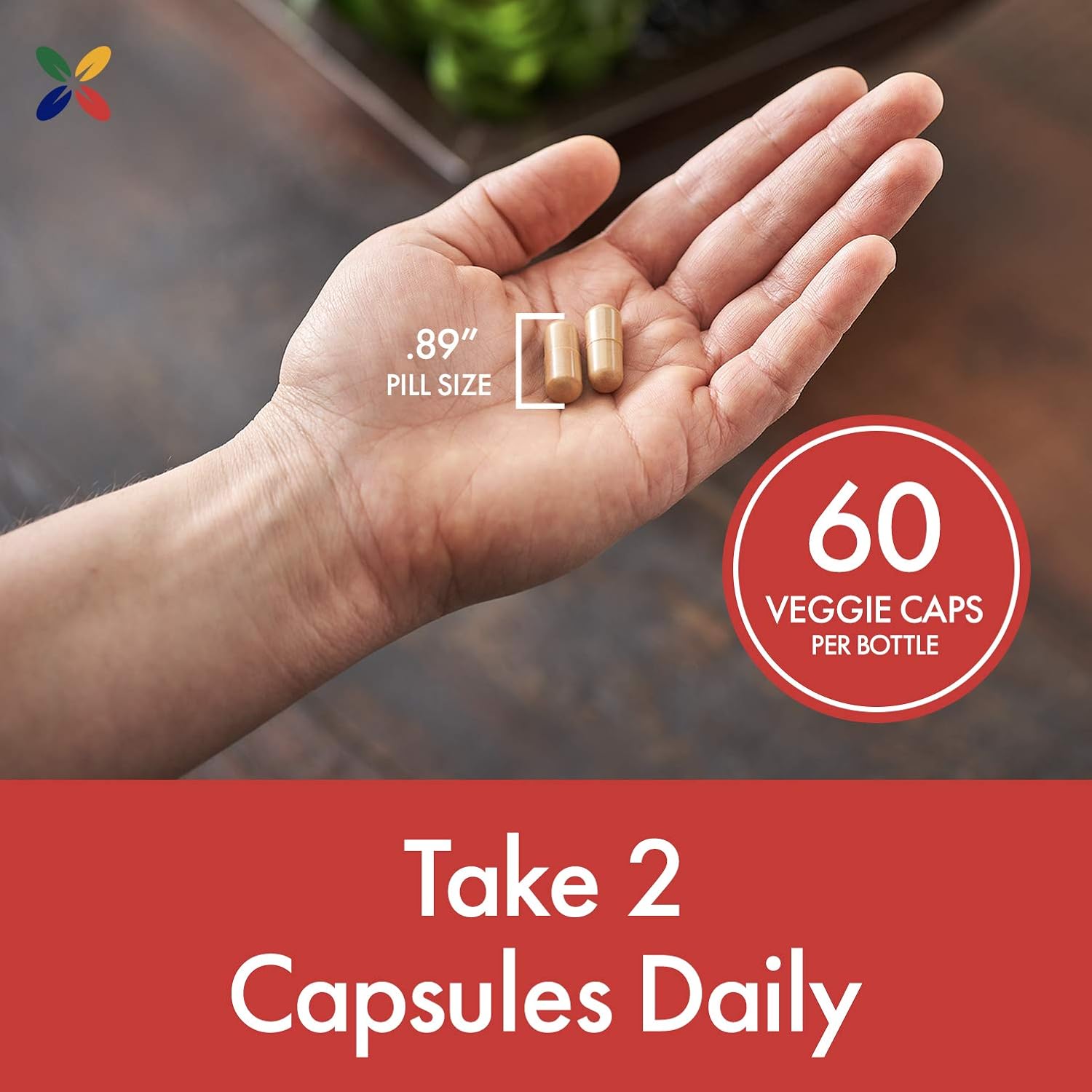 Organic RED-Q10 Red Yeast Rice with CoQ10 - Anti-Aging Formula - 60 Veggie Capsules