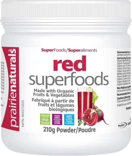 Organic Red Superfood Powder by Prairie Naturals - 7.4 Ounce
