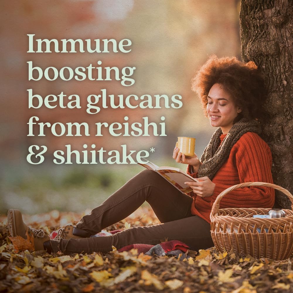 Organic Reishi Mushroom Immune Support Supplement - Vegan, Non-GMO Nootropic Formula - 60 ct