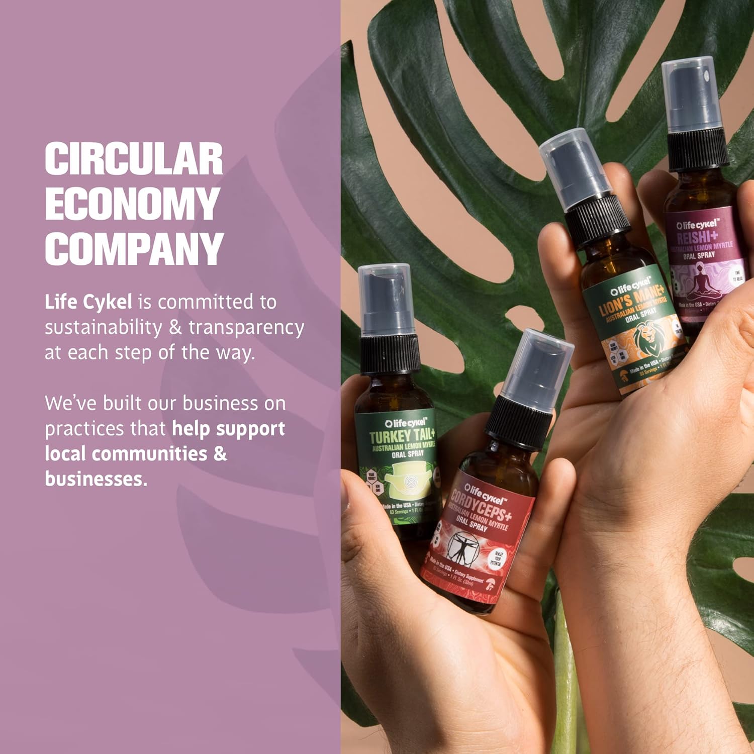 Organic Reishi Mushroom Oral Spray with Lemon Myrtle for Sleep and Immune Support - Antioxidants, Vitamin C - Vegan, Non-GMO - 1 oz