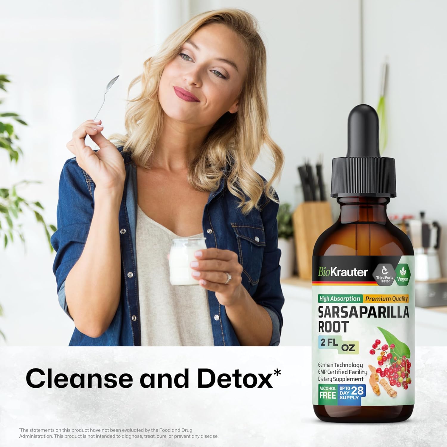 Organic Sarsaparilla and Gotu Kola Tincture Combo Pack - 2 Fl. Oz. Each