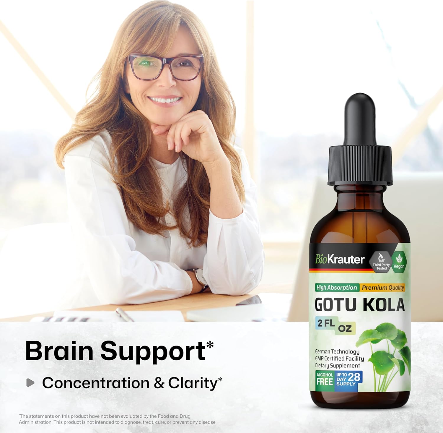 Organic Sarsaparilla and Gotu Kola Tincture Combo Pack - 2 Fl. Oz. Each