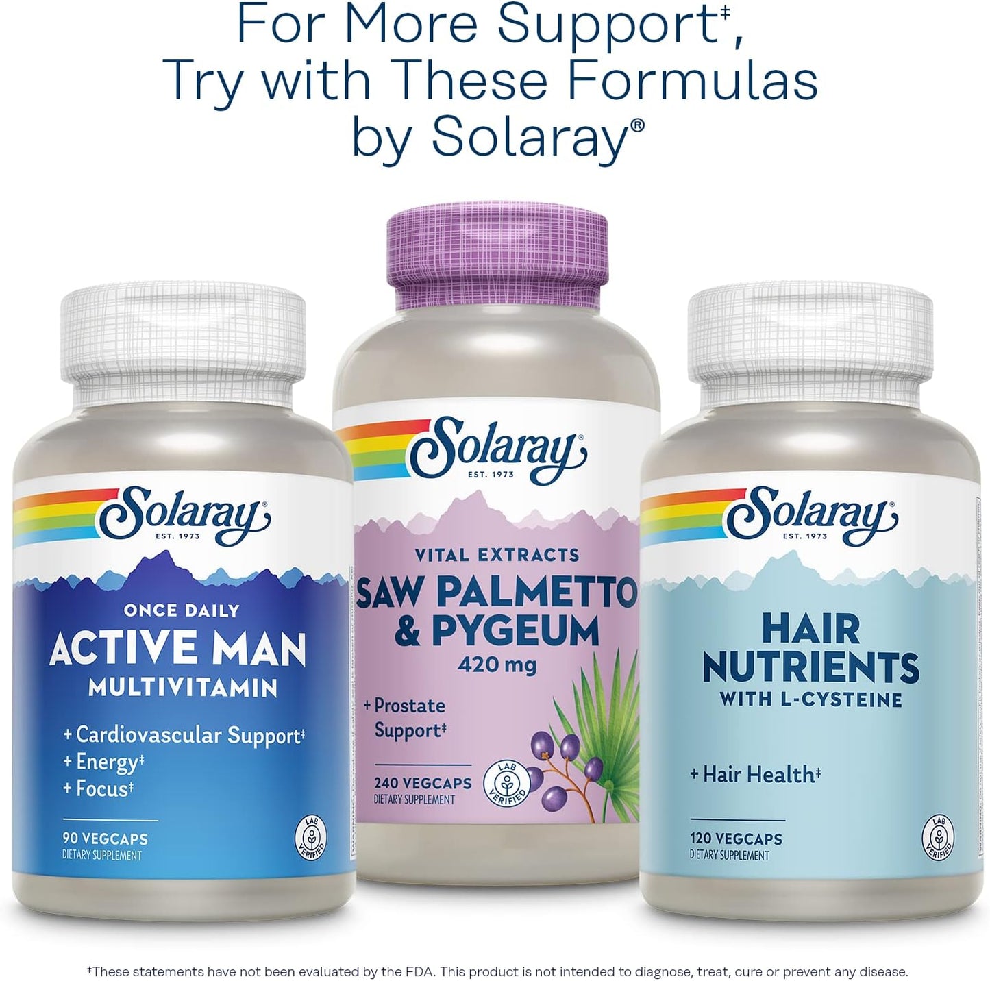 Organic Saw Palmetto Berry 1110mg for Men, Prostate Support with Fatty Acids & Plant Sterols, Non-GMO Vegan 100 VegCaps