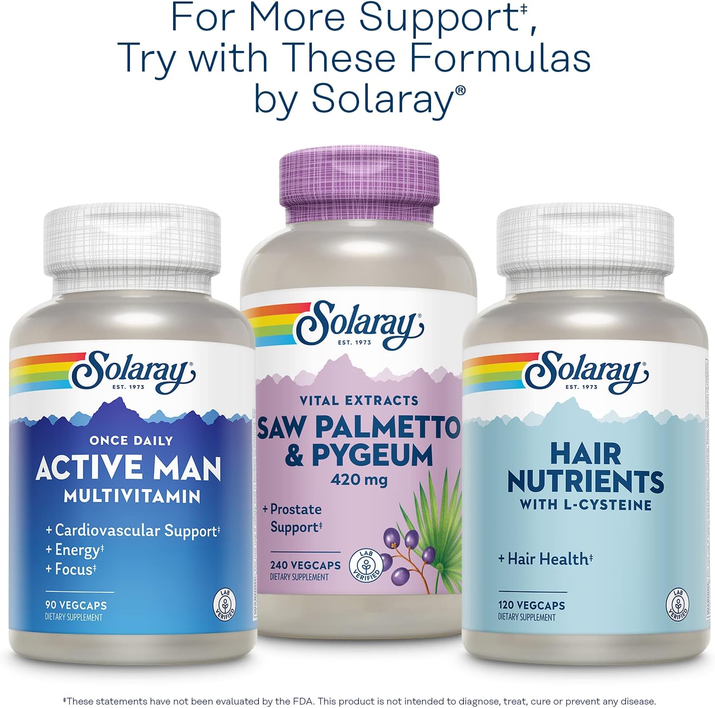 Organic Saw Palmetto Berry 1110mg for Men, Prostate Support with Fatty Acids & Plant Sterols, Non-GMO Vegan 100 VegCaps