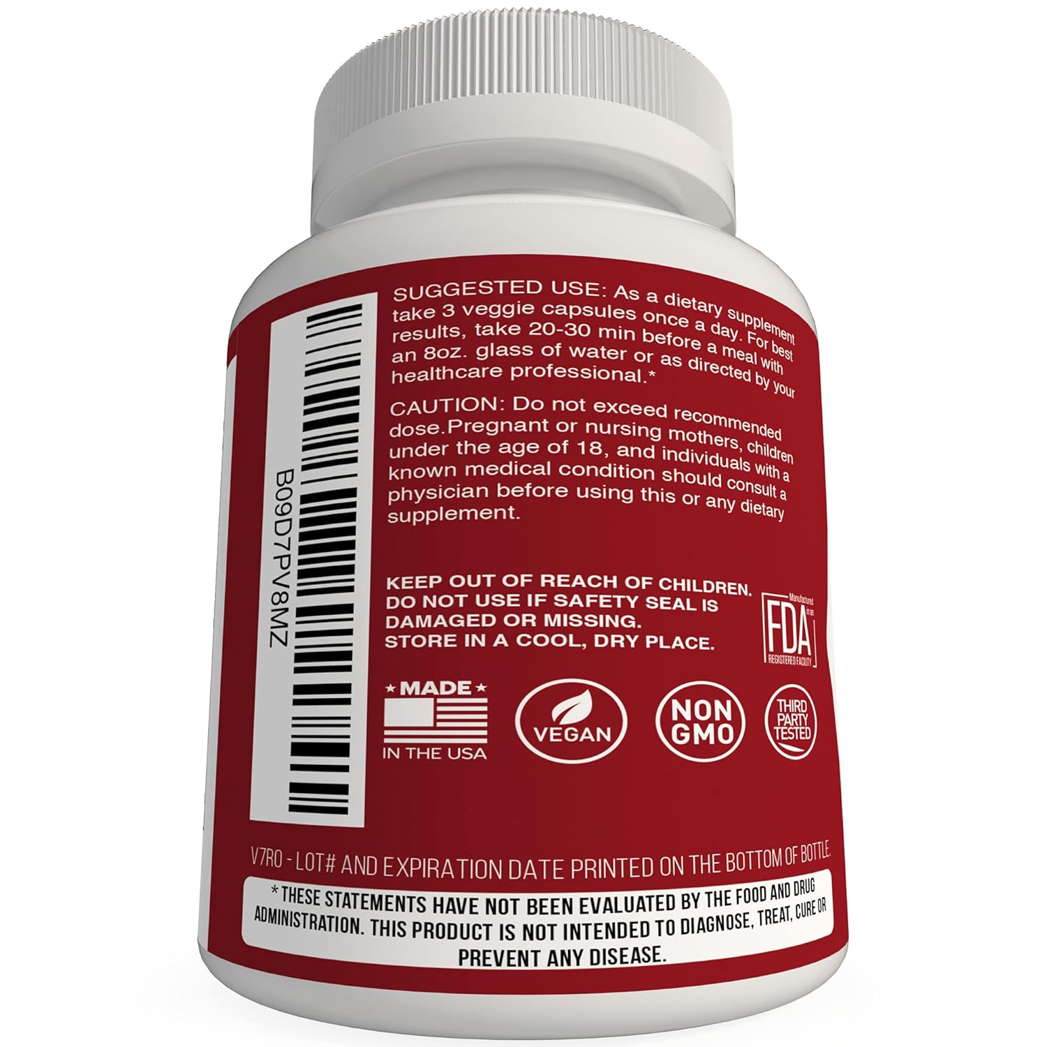 Organic Saw Palmetto DHT Blocker Hair Growth Supplement with Biotin & Collagen - Boosts Hair Regrowth for Men & Women, Gluten-Free & Vegetarian