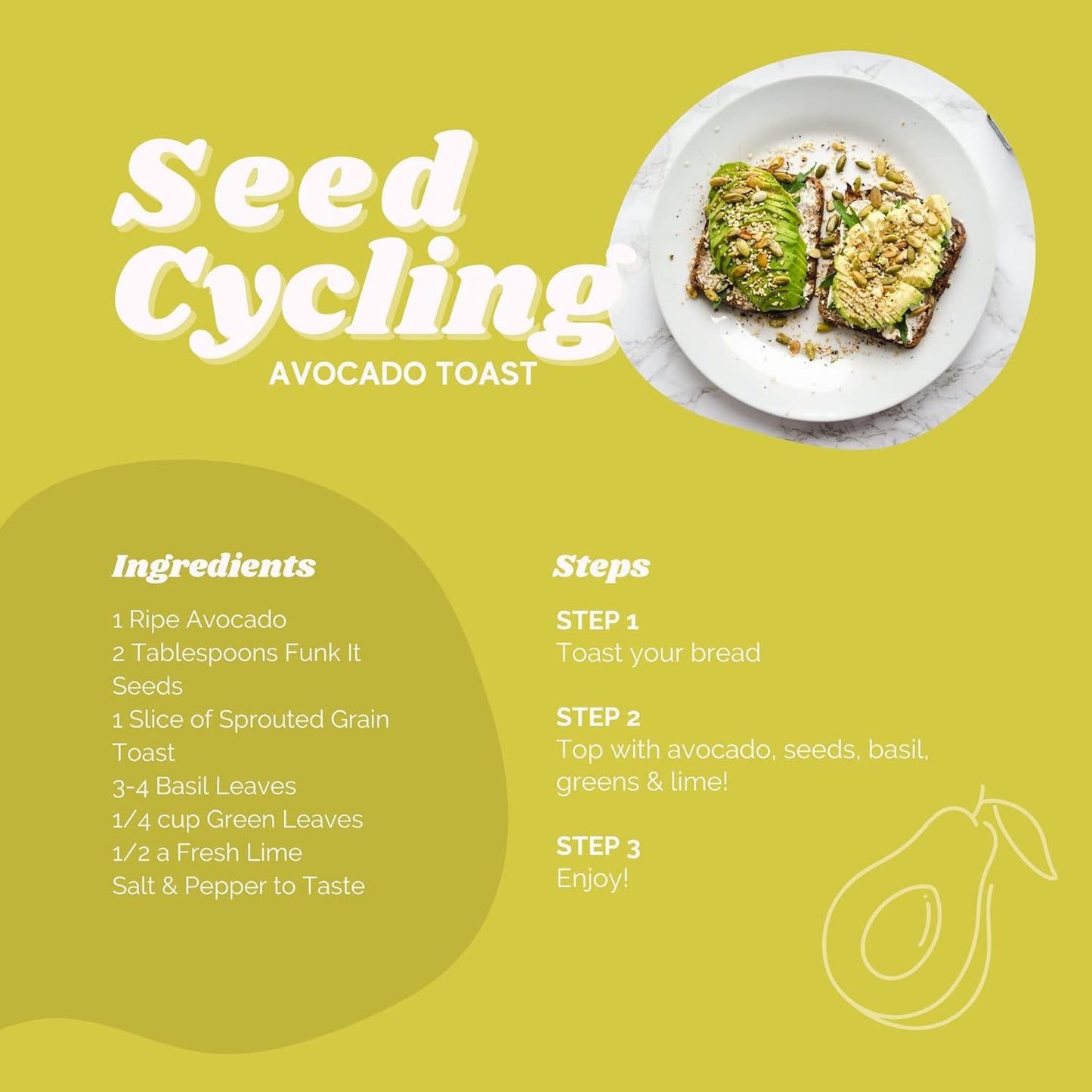 Organic Seed Cycling Kit for PMS Relief | Soothe Cramps, Hormonal Acne, Mood Swings | 100% Plant Based | Monthly Supply for Natural Support