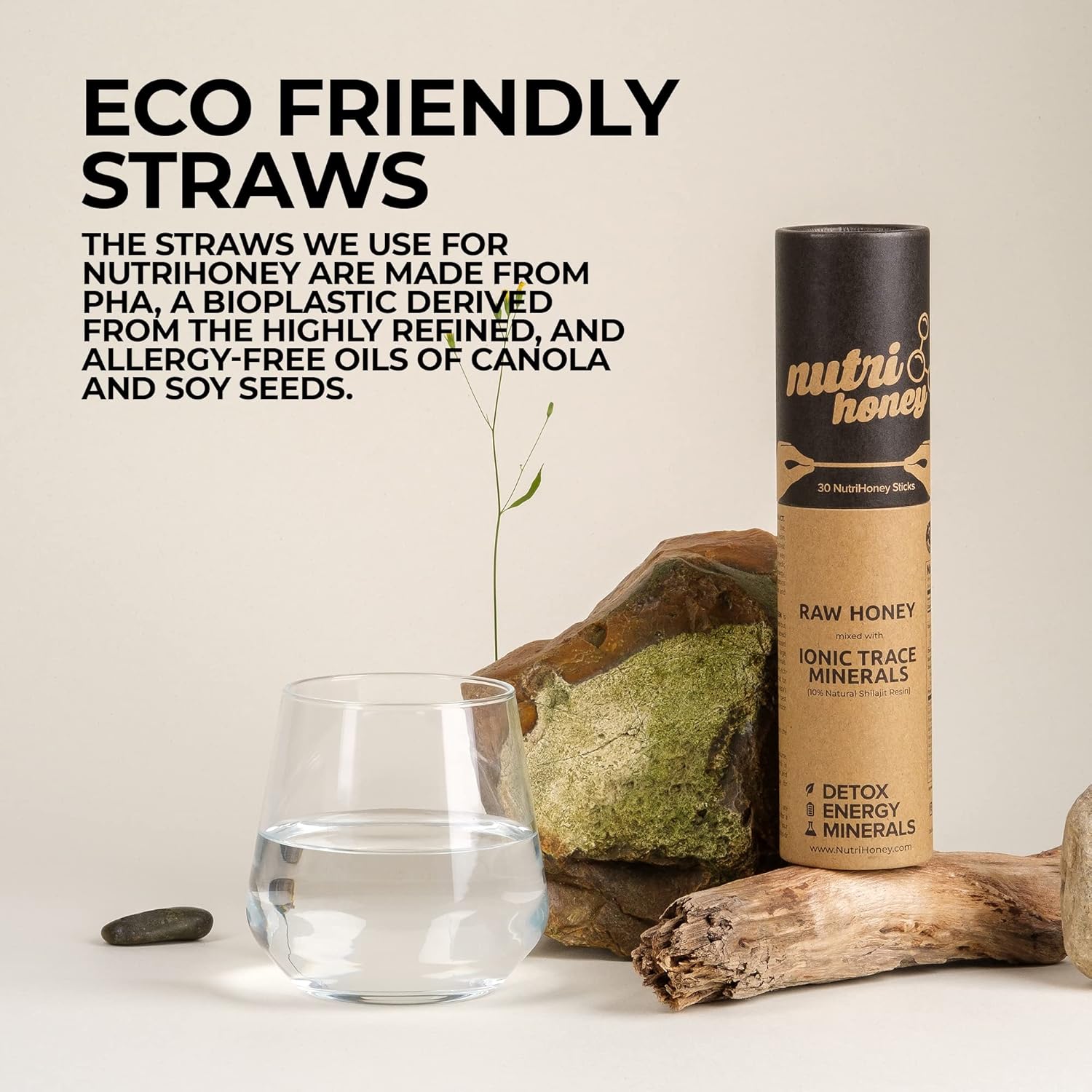 Organic Shilajit Honey Sticks - Raw Honey Infused with Shilajit Resin, Fulvic Acid & Trace Minerals for Energy, Immunity & Vitality - 30 Sticks