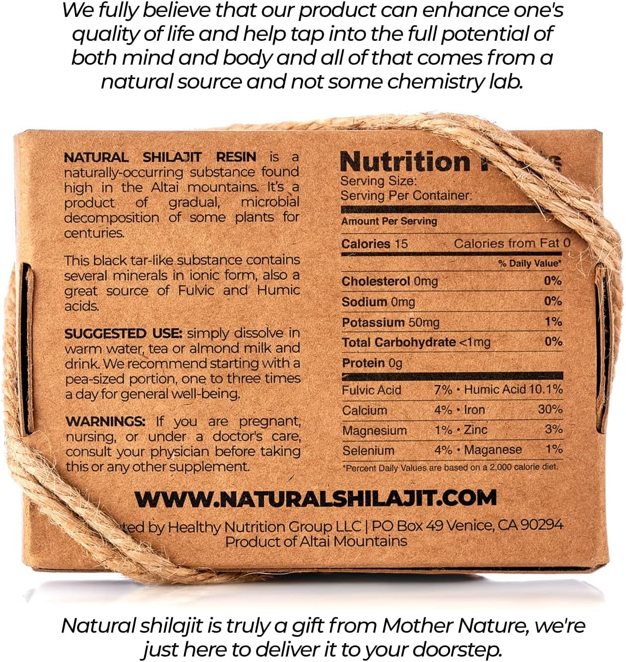 Organic Shilajit Resin Supplement - 20g with Fulvic Acid & Trace Minerals - 30 Count Shilajit Honey Sticks