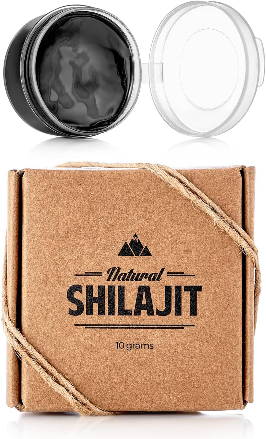 Organic Shilajit Resin Supplement with Fulvic Acid and Trace Minerals - Plant-Based Energy Boost and Immune Support - Available in 20g and 10g Sizes