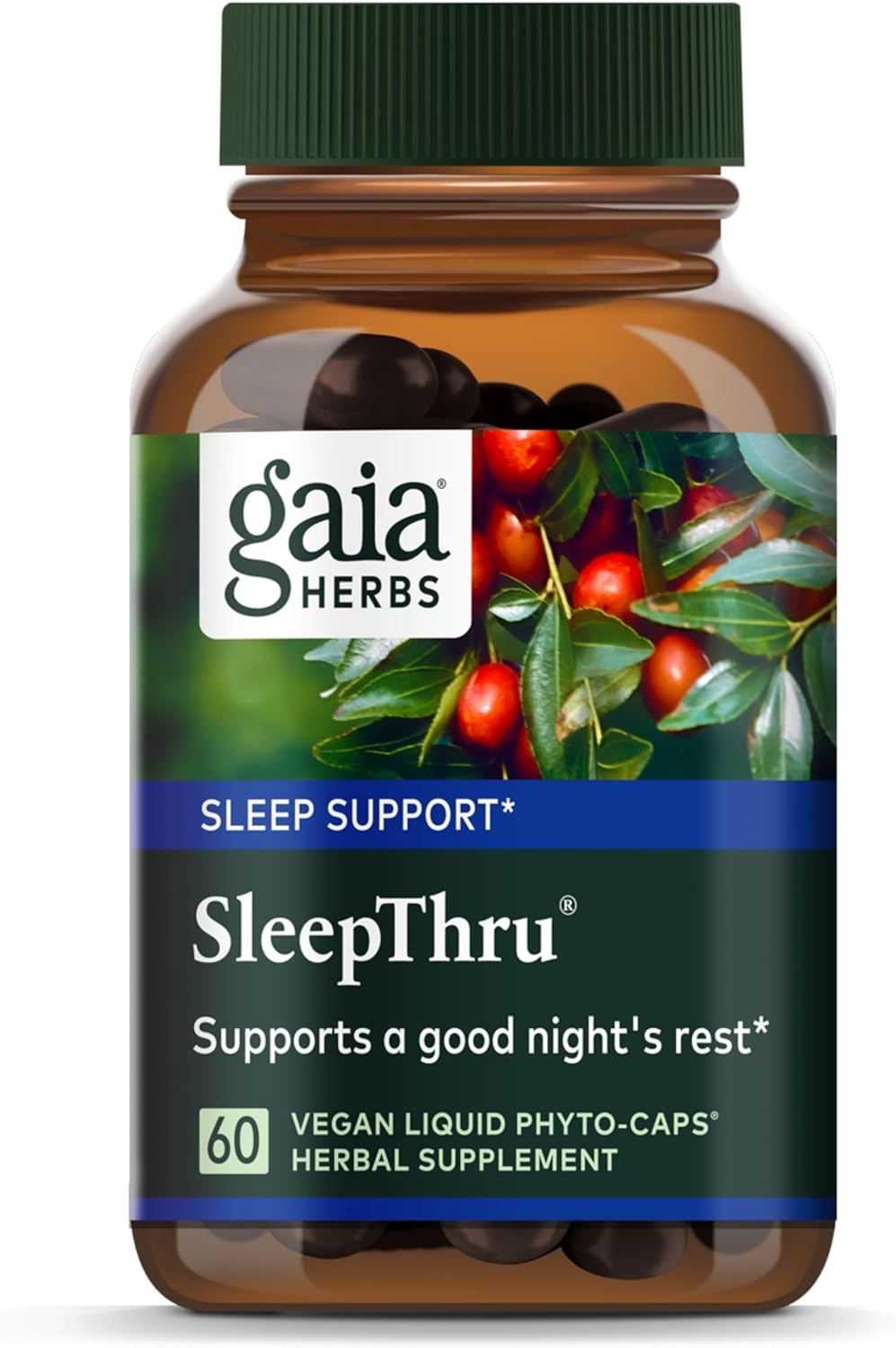 Organic Sleep Support Supplement with Ashwagandha, Magnolia Bark, Passionflower, and Jujube - 60 Vegan Capsules