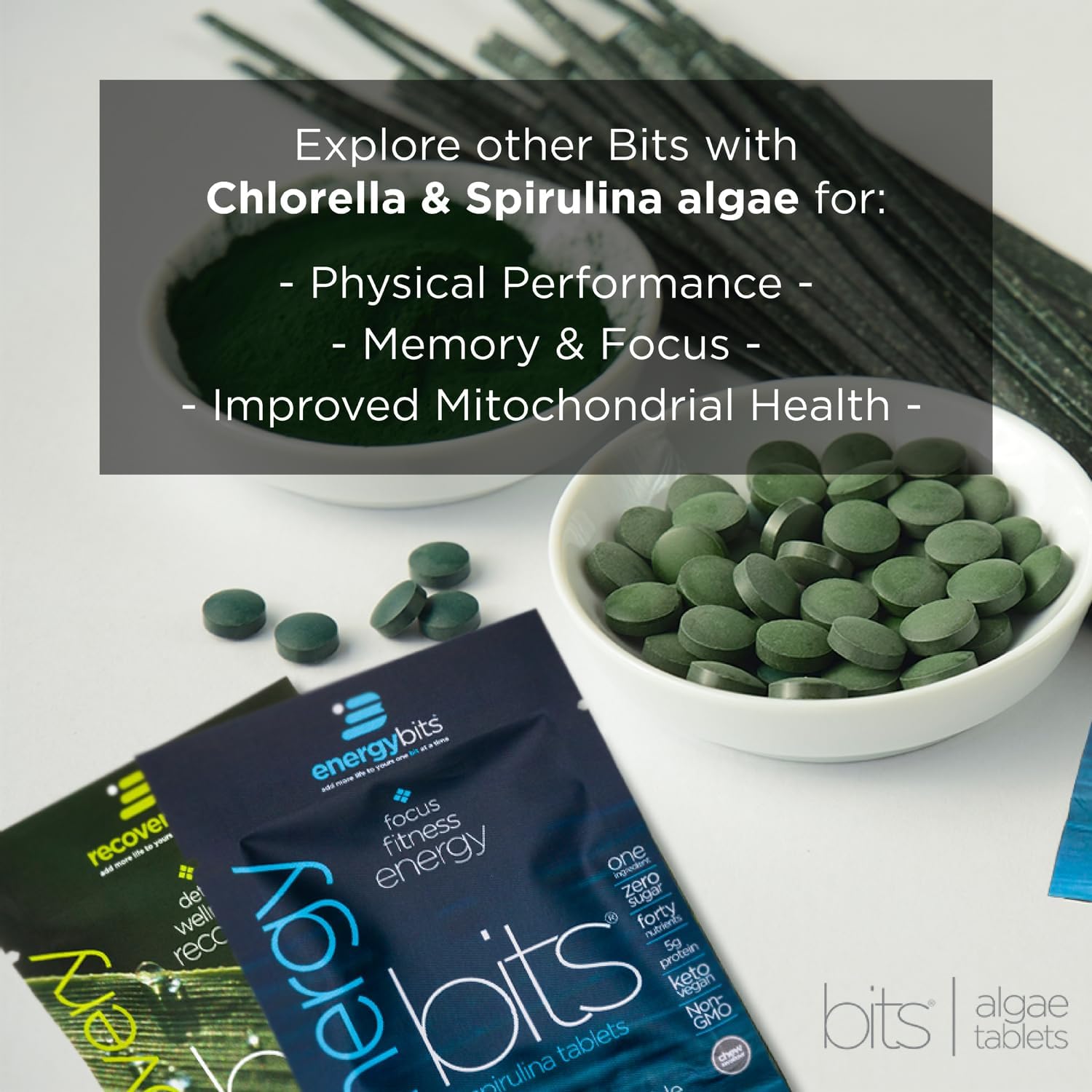 Organic Spirulina & Chlorella Tablets for Energy, Beauty, and Self Care - Algae Superfood - Vegan, Keto, Gluten Free - 1000 Tablets