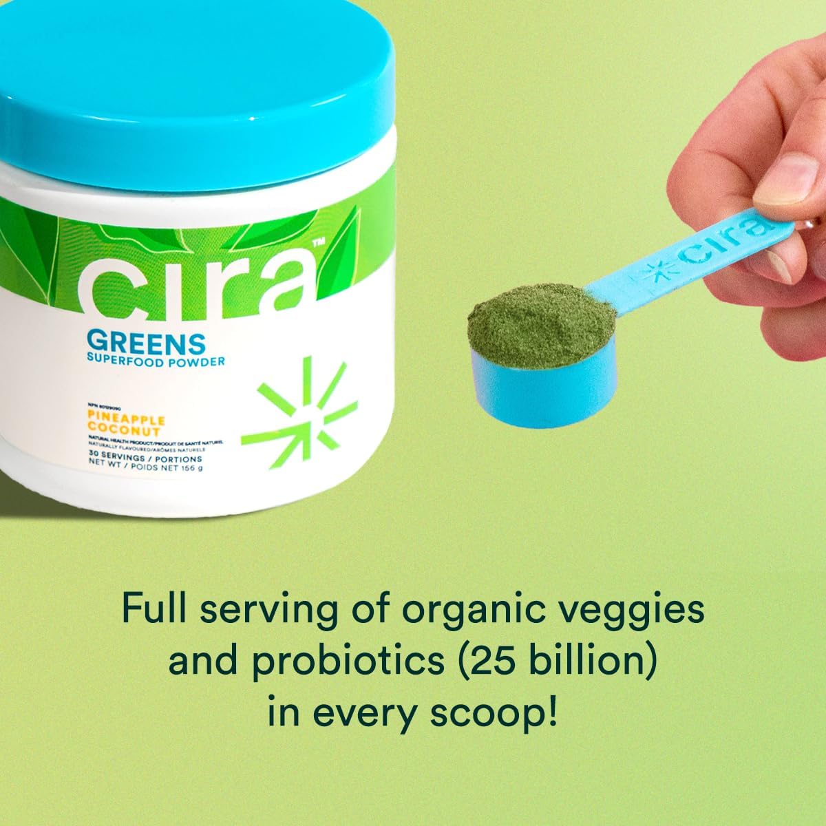 Organic Spirulina Superfood Powder with Antioxidant-Rich Ingredients for Digestion & Energy - Mixed Berry, 30 Servings