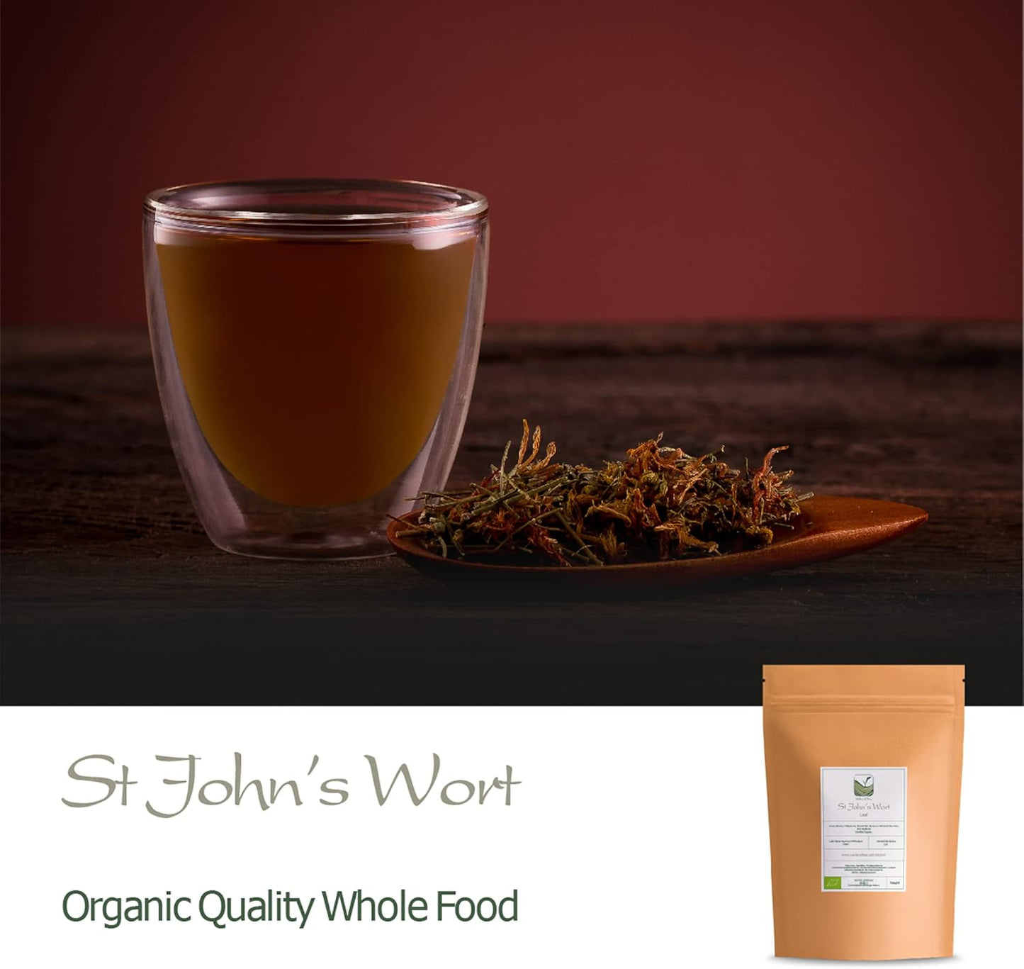 Organic St. John's Wort Tea from the Valley of Tea - Hypericum Perforatum Herbal Blend