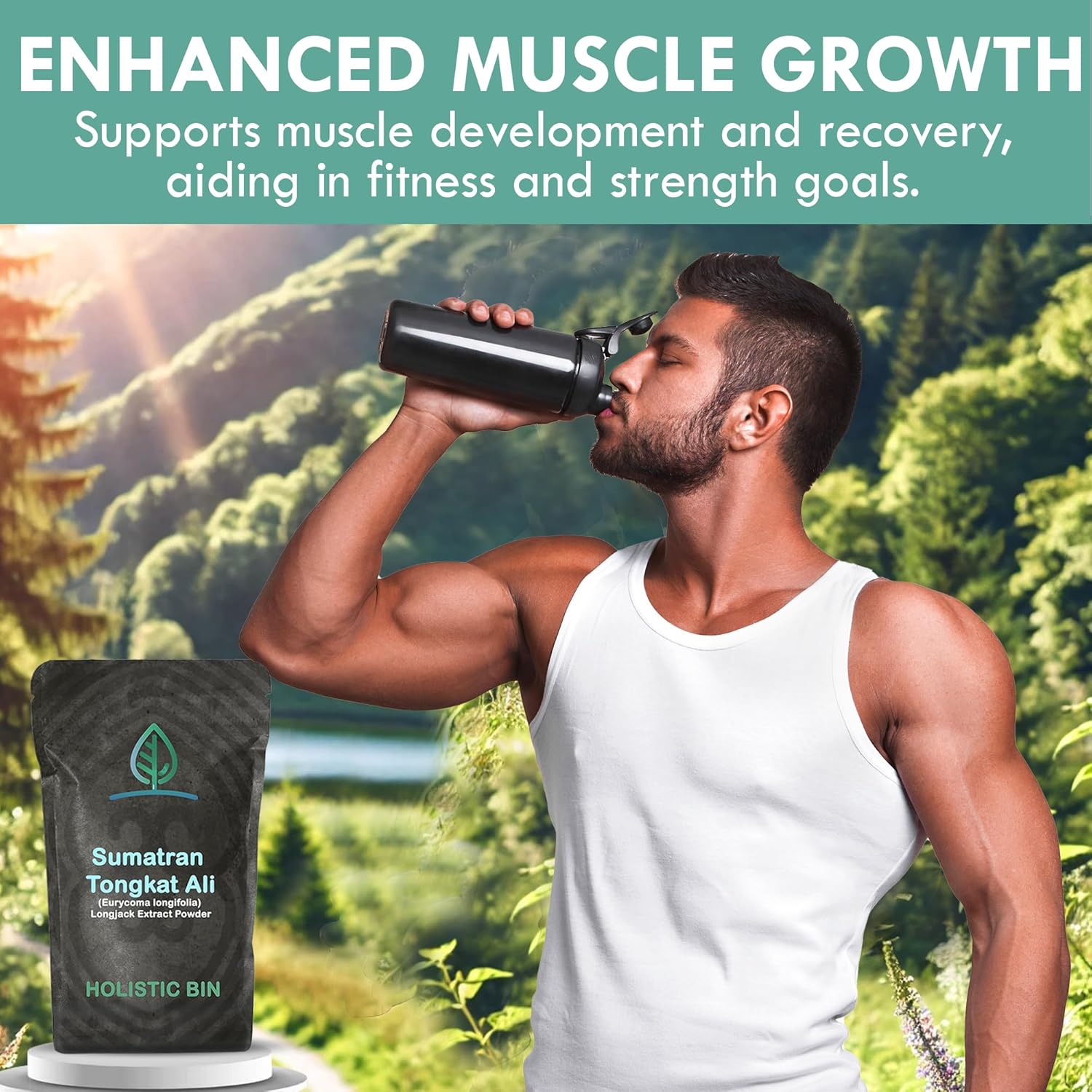 Organic Sumatran Longjack Extract Powder for Vitality & Energy - No Fillers - 50g