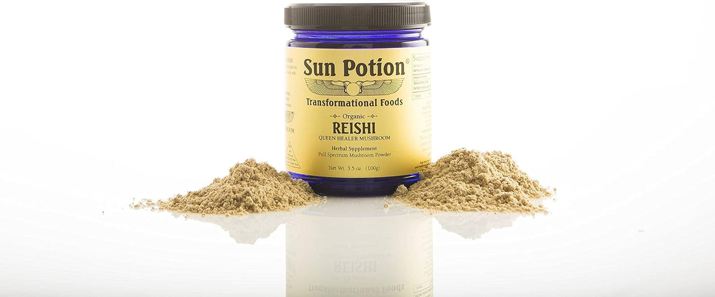 Organic Sun Potion Reishi Mushroom Powder - 100g Packet