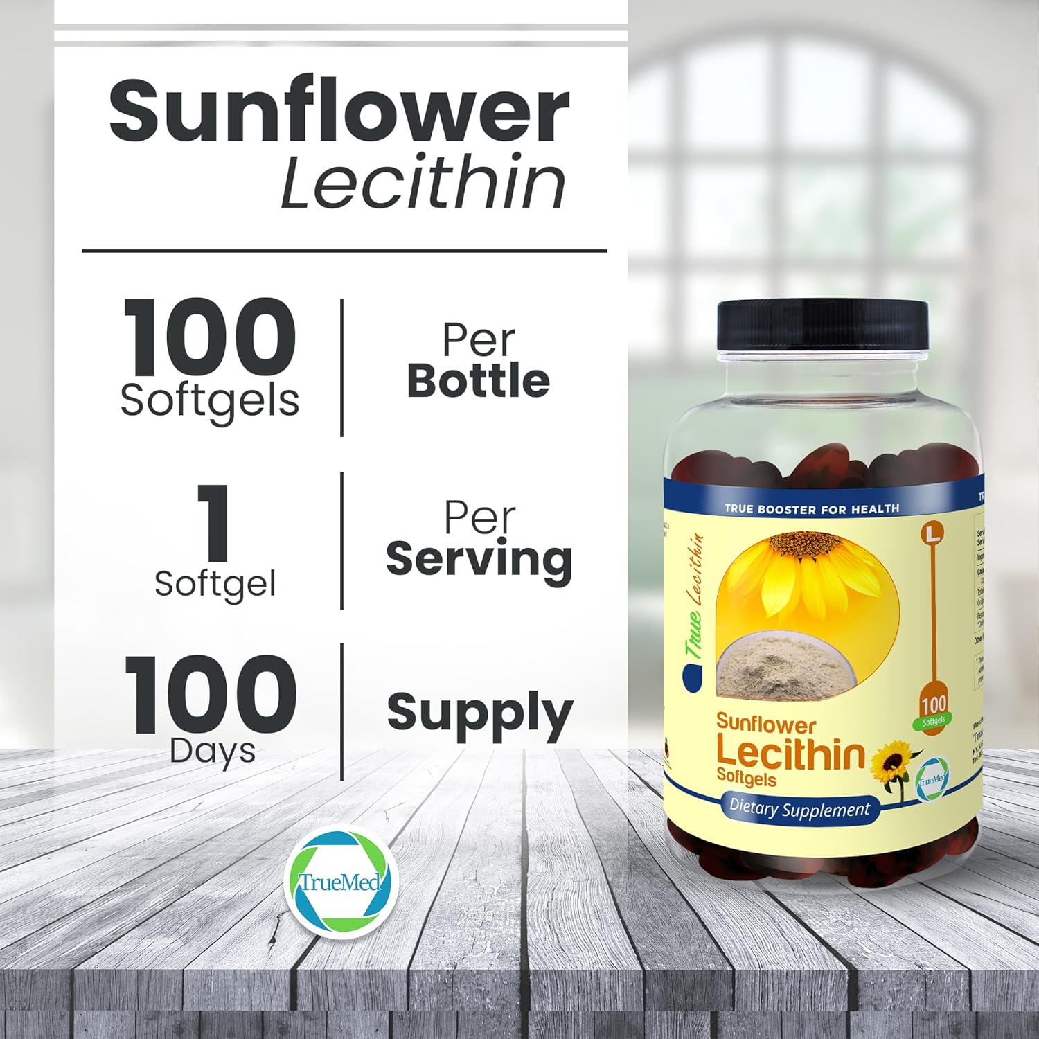 Organic Sunflower Lecithin Softgels for Breastfeeding Moms - 1200mg, 100 Count - Unblock Ducts, Enhance Milk Flow, Rich in Fatty Acids & Choline