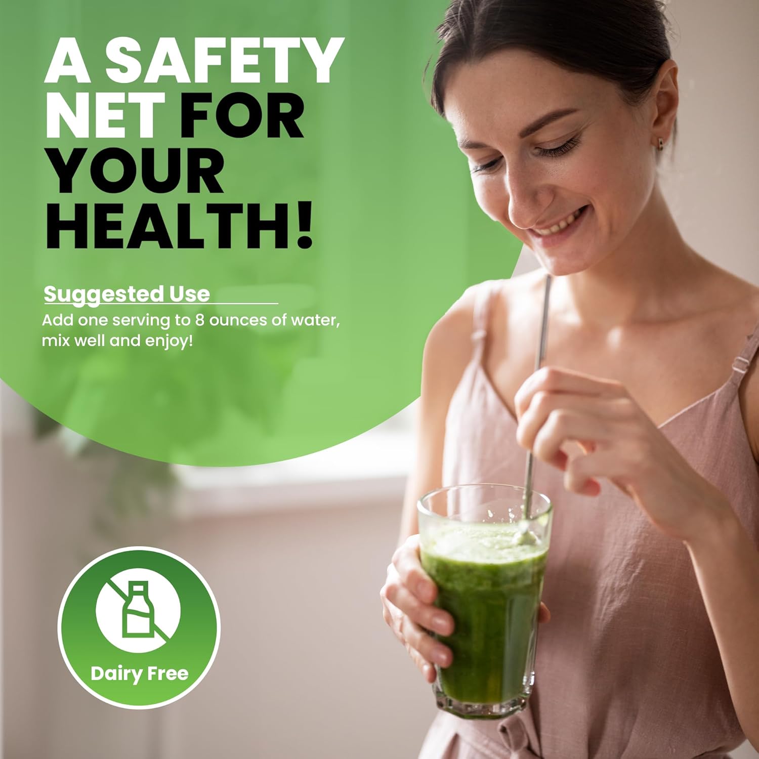 Organic Super Greens Blend with Wheat, Barley, Matcha Green Tea, Aloe Vera - Vegan & Gluten-Free - 7.2 oz