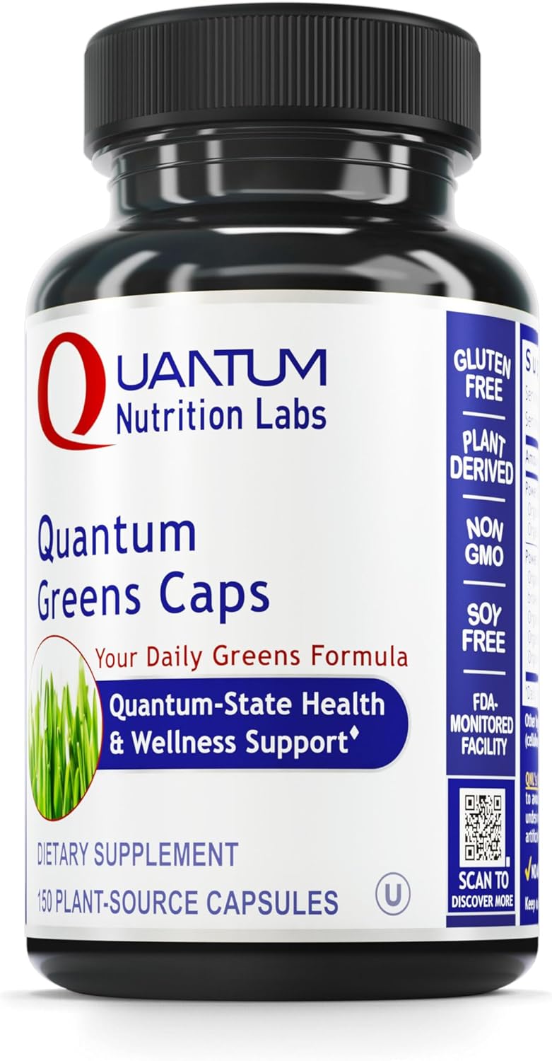Organic Super Greens Capsules with Kale, Alfalfa, and Leafy Greens - 150 Vegetarian Capsules for Wellness and Nutrition