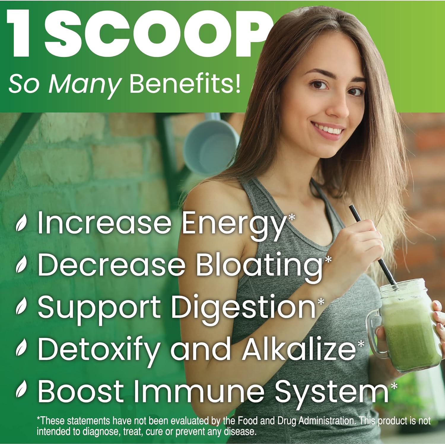 Organic Super Greens Powder with Probiotics & Digestive Enzymes (Citrus Berry Flavor) | Natural Vitamins & Supplements for Juice & Smoothies