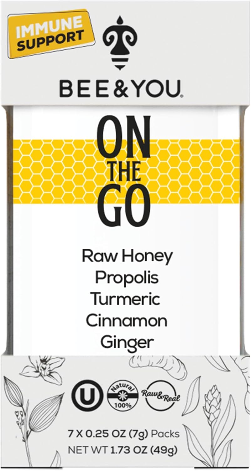 Organic Superfood Mix for Kids with Bee & You Royal Jelly, Propolis, Raw Honey - Immune Support - 6.7 oz