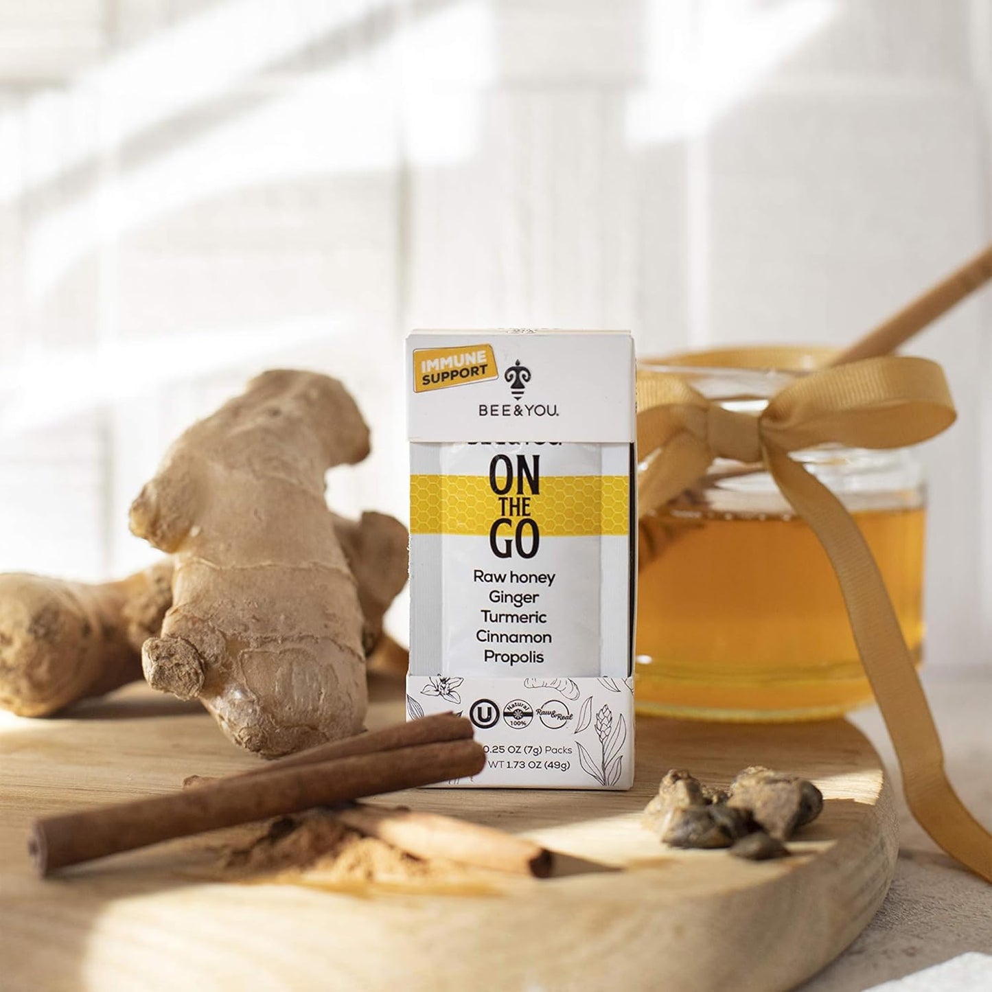 Organic Superfood Mix for Kids with Bee & You Royal Jelly, Propolis, Raw Honey - Immune Support - 6.7 oz