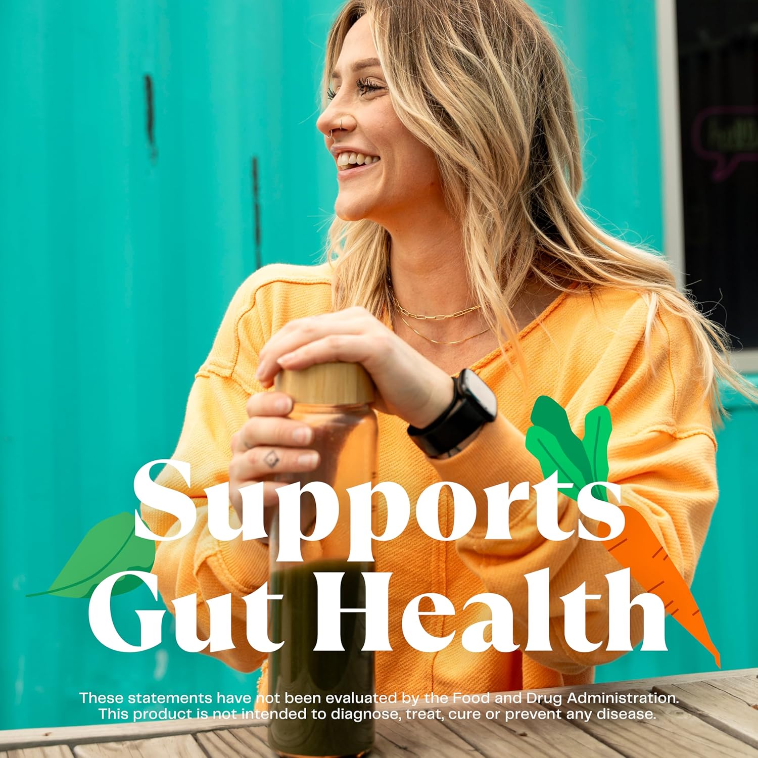 Organic Superfood Powder with Digestive Enzymes, Probiotics, Spirulina, Chlorella, Beet Root - 60 Servings