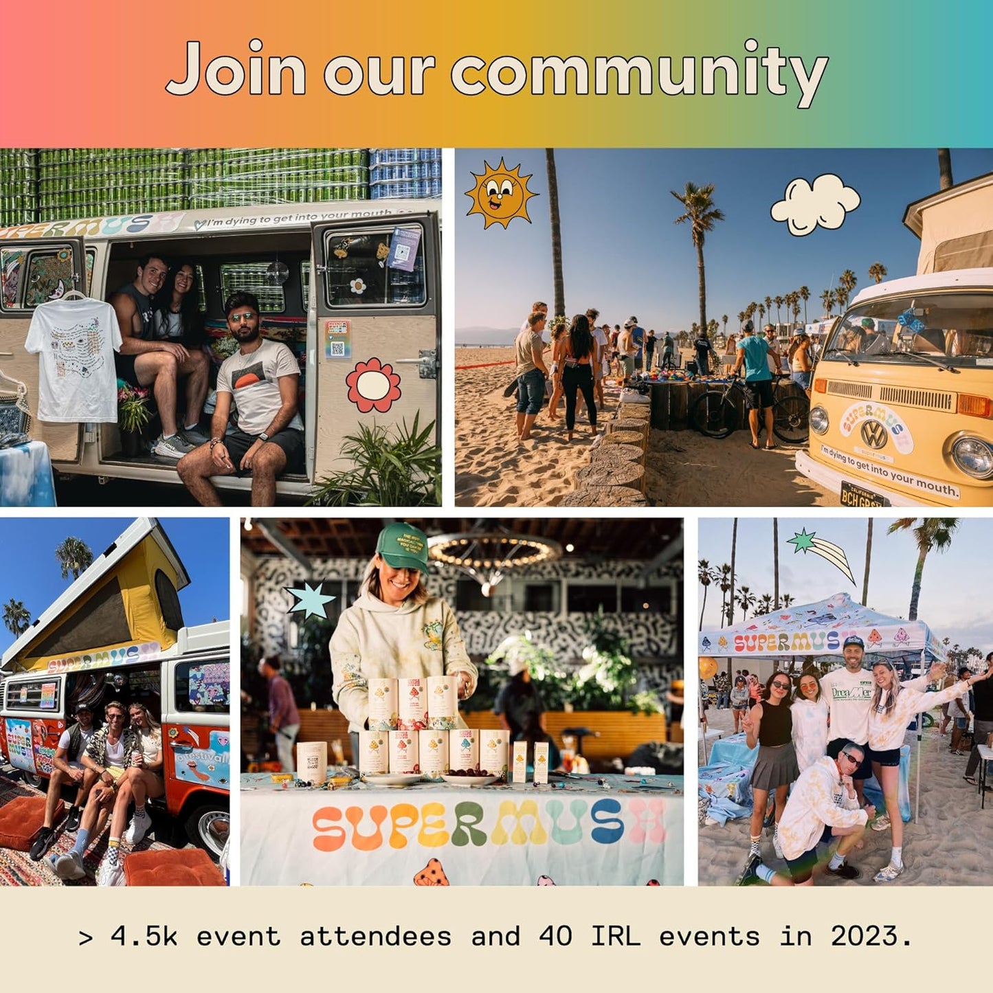 Organic SuperMush Daily Flow and Focus Mint Supplement with Lions Mane, Reishi, Rhodiola & Bacopa Monnieri Extracts - 20g