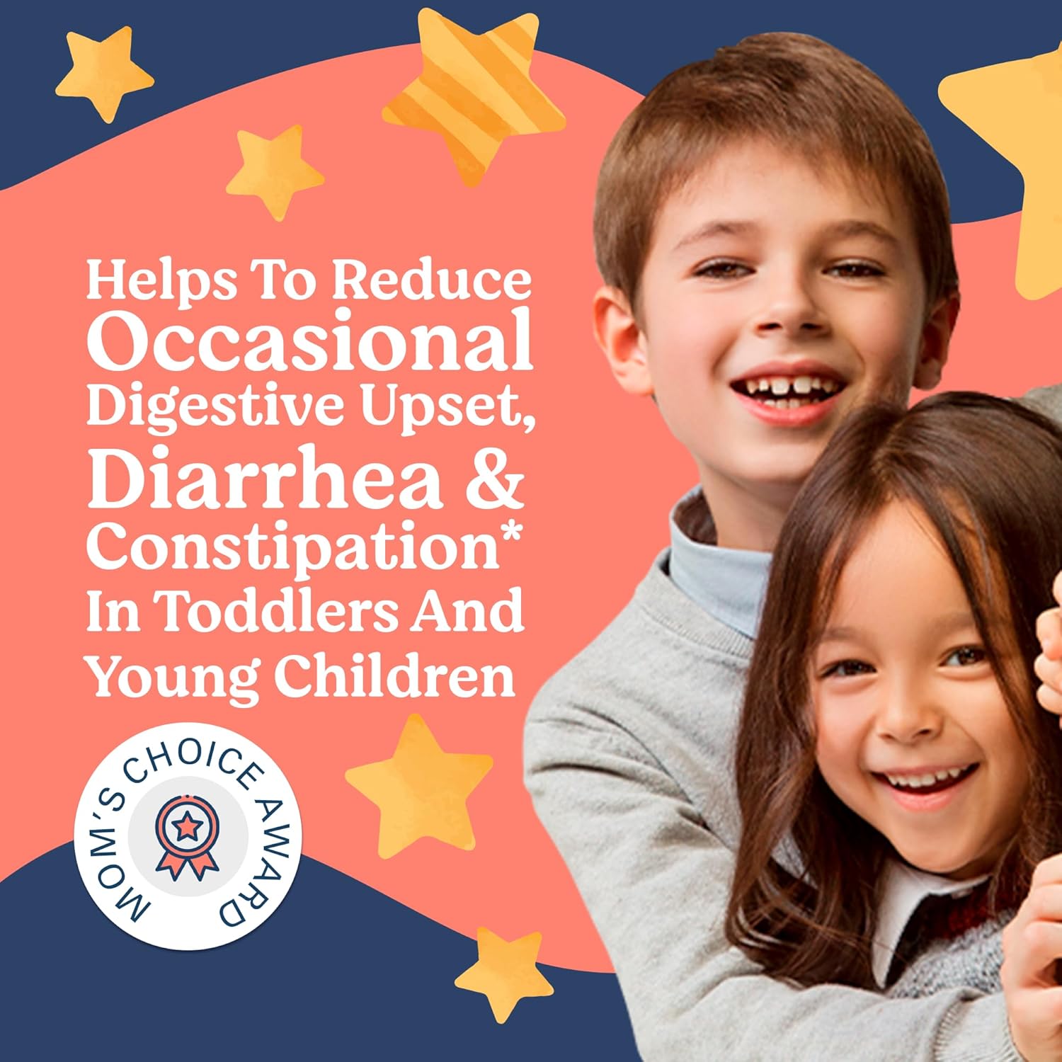 Organic Toddler Probiotics for Digestive Health - Constipation Relief & Stomach Comfort for Kids 1-4 Years - 30 Pack