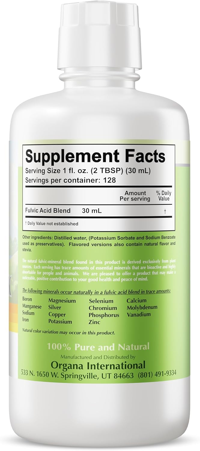 Organic Trace Minerals Supplement - NutriNoche Organa Plant Derived Formula