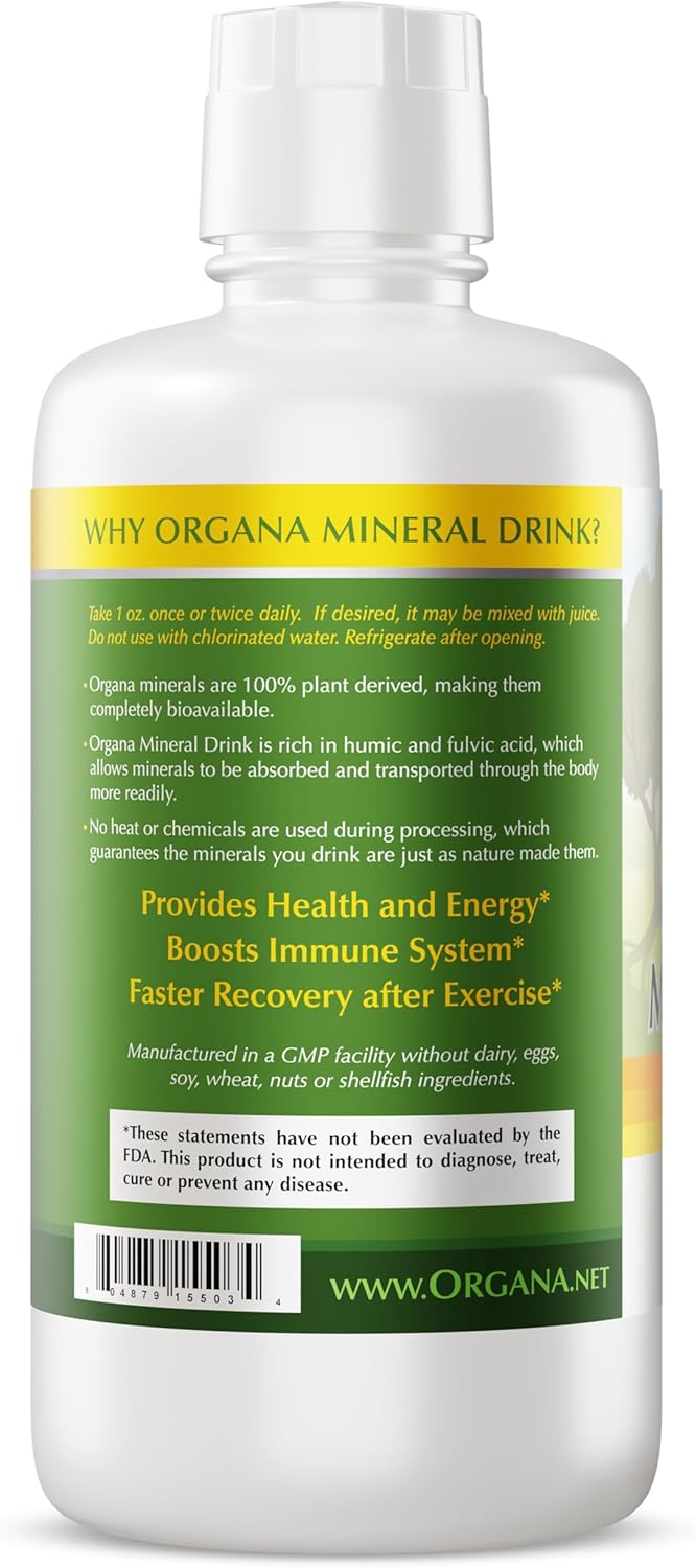 Organic Trace Minerals Supplement - NutriNoche Organa Plant Derived Formula