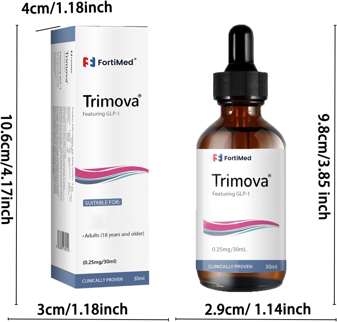 Organic Trimova Drops - Natural Formula for Men & Women - 30 ml - Healthy Fitness Supplement