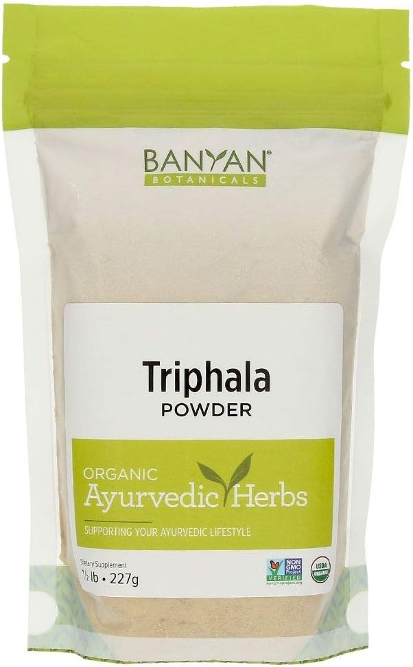 Organic Triphala Powder for Daily Detox, Cleansing, and Rejuvenation - ½lb - Non-GMO Sustainably Sourced - Amla, Haritaki, Bibhitaki Formula