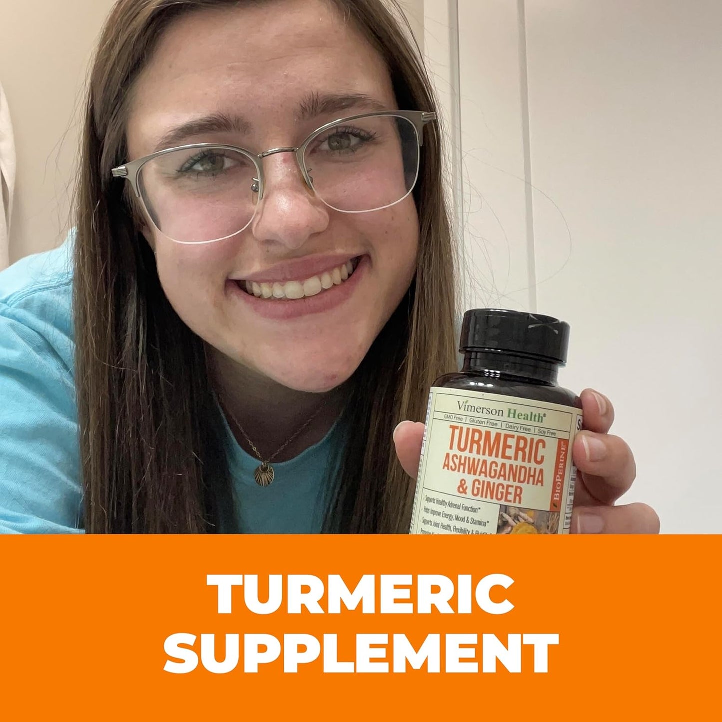 Organic Turmeric Curcumin Ashwagandha Supplements with Black Pepper - Joint Support & Mood Enhancement - Vegan Formula - 2 Pack