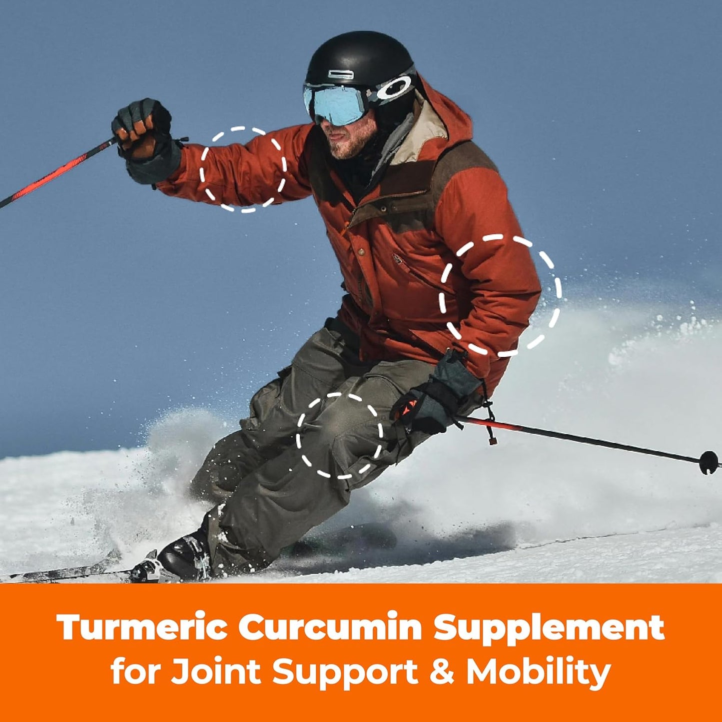 Organic Turmeric Curcumin Ashwagandha Supplements with Black Pepper - Joint Support & Mood Enhancement - Vegan Formula - 2 Pack