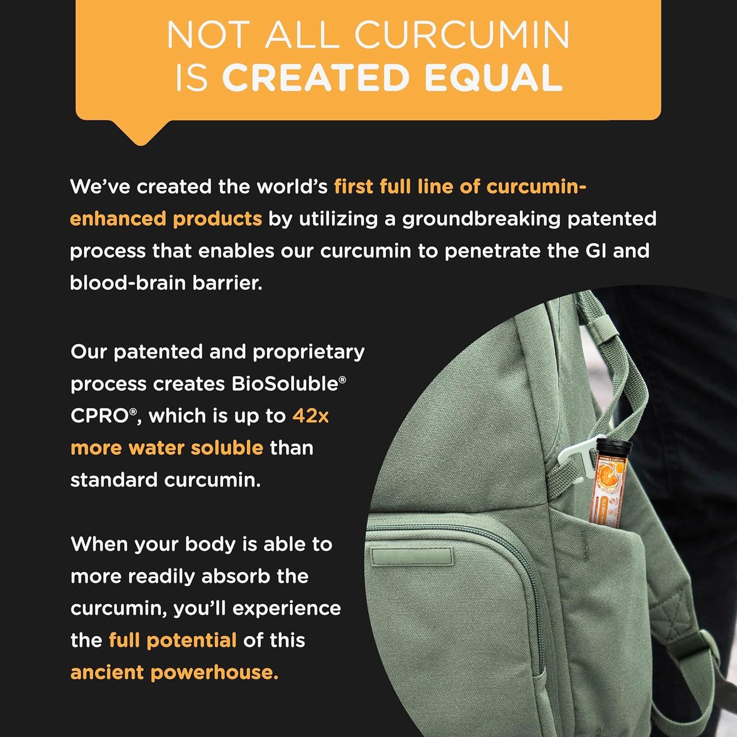 Organic Turmeric Curcumin Chewable Tablets - Sugar-Free Orange Cream Flavor - 18 Count - Supports Movement