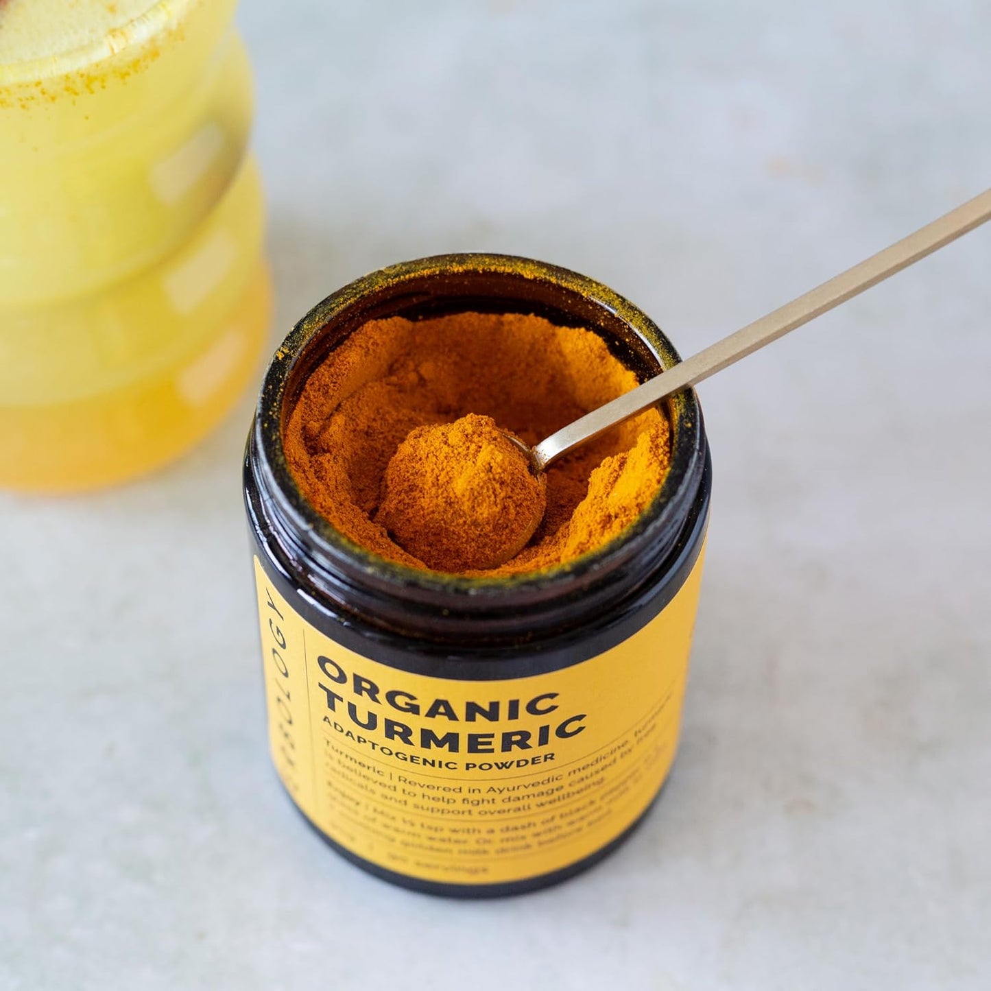Organic Turmeric Powder 3.2 oz - 90 Servings - High Curcumin Content - Additive-Free - Ethically Sourced from India - Vegan & GMO-Free