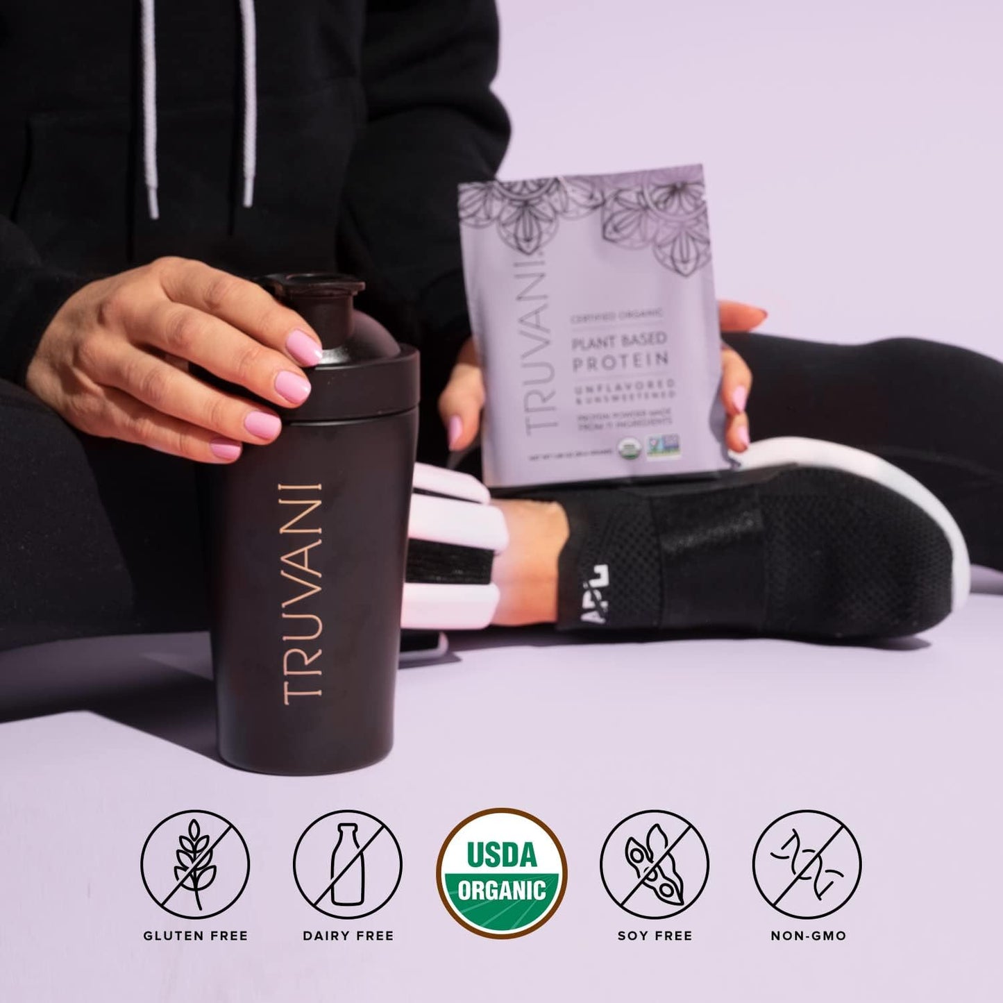 Organic Unflavored Vegan Pea Protein Powder - 20g Plant Based Protein, Keto, Gluten & Dairy Free, Low Carb & Sugar-Free