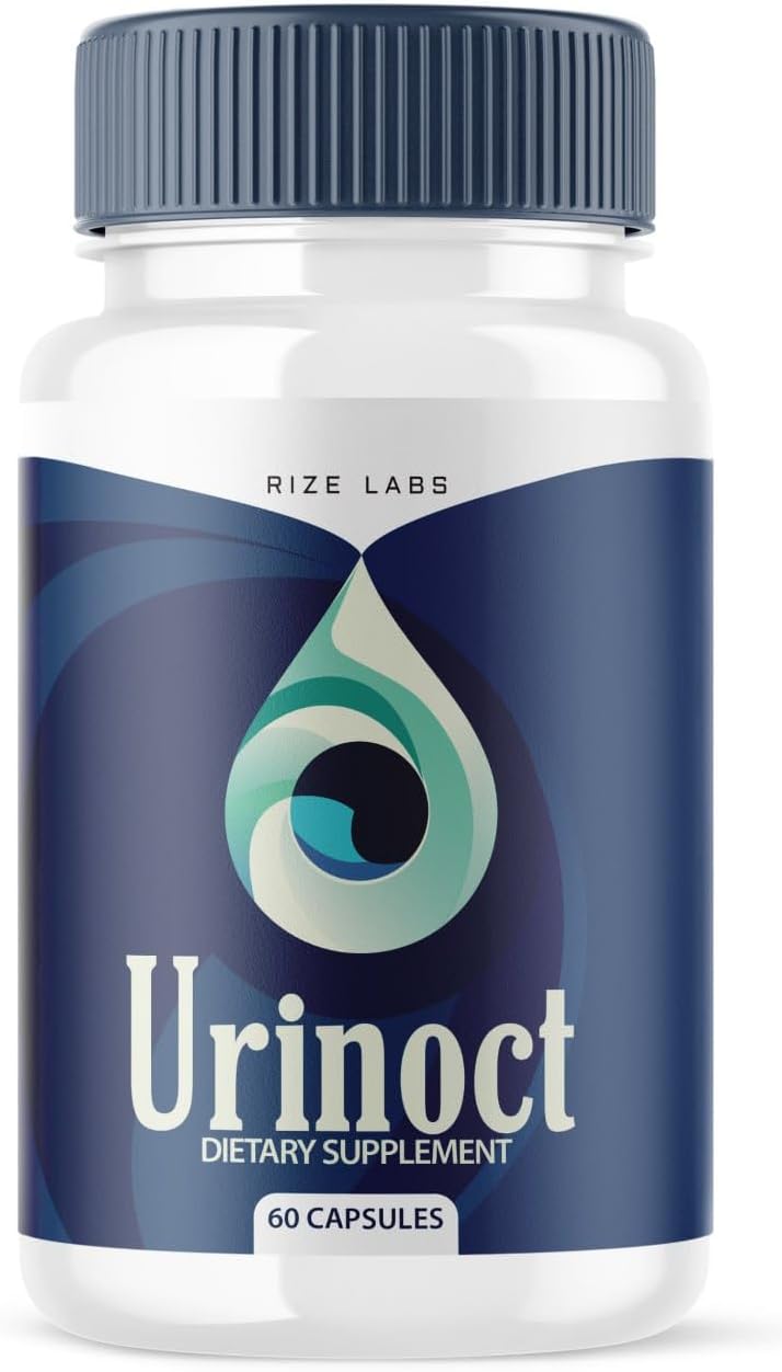 Organic Urinoct Prostate Supplement for Improved Bladder Health and Function - 60 Capsules